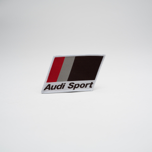 Aufkleber Audi quattro Logo Schriftzug Dekorfolie weiß A16-2269